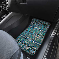 Maori Matariki Car Mats Green Galaxy Aesthetic Koru Art LT01 - Polynesian Pride