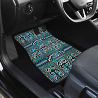 Maori Matariki Car Mats Green Galaxy Aesthetic Koru Art LT01 - Polynesian Pride