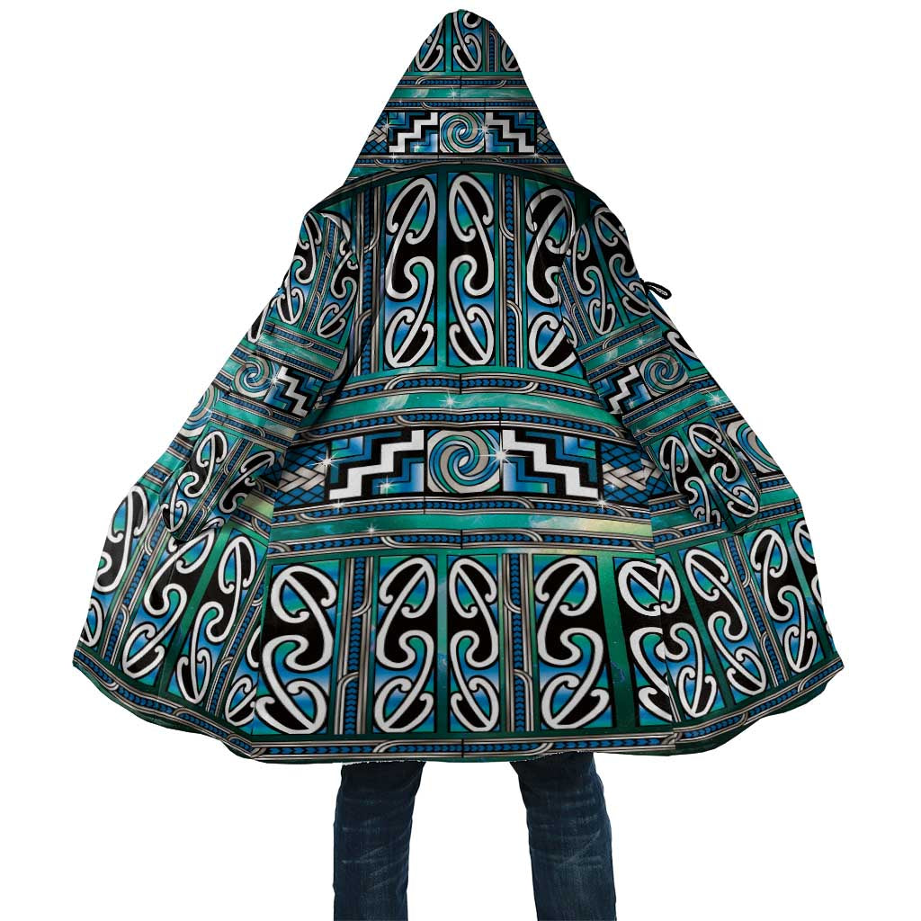 Maori Matariki Cloak Green Galaxy Aesthetic Koru Art LT01 Unisex Green - Polynesian Pride