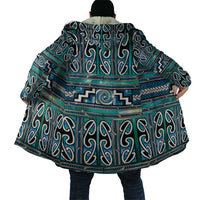 Maori Matariki Cloak Green Galaxy Aesthetic Koru Art LT01 - Polynesian Pride