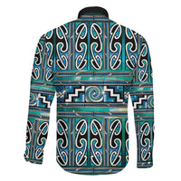 Maori Matariki Family Matching Off Shoulder Short Dress and Hawaiian Shirt Green Galaxy Aesthetic Koru Art