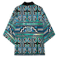 Maori Matariki Kimono Green Galaxy Aesthetic Koru Art LT01 - Polynesian Pride