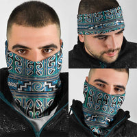 Maori Matariki Neck Gaiter Green Galaxy Aesthetic Koru Art LT01 - Polynesian Pride