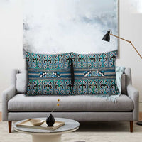 Maori Matariki Pillow Cover Green Galaxy Aesthetic Koru Art LT01 - Polynesian Pride