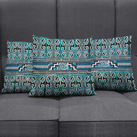 Maori Matariki Pillow Cover Green Galaxy Aesthetic Koru Art LT01 - Polynesian Pride