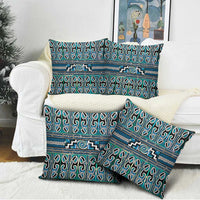 Maori Matariki Pillow Cover Green Galaxy Aesthetic Koru Art LT01 - Polynesian Pride
