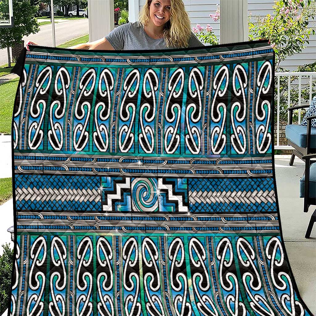 Maori Matariki Quilt Green Galaxy Aesthetic Koru Art LT01 Green - Polynesian Pride