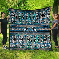 Maori Matariki Quilt Green Galaxy Aesthetic Koru Art LT01 - Polynesian Pride