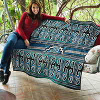 Maori Matariki Quilt Green Galaxy Aesthetic Koru Art LT01 - Polynesian Pride