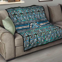 Maori Matariki Quilt Green Galaxy Aesthetic Koru Art LT01 - Polynesian Pride