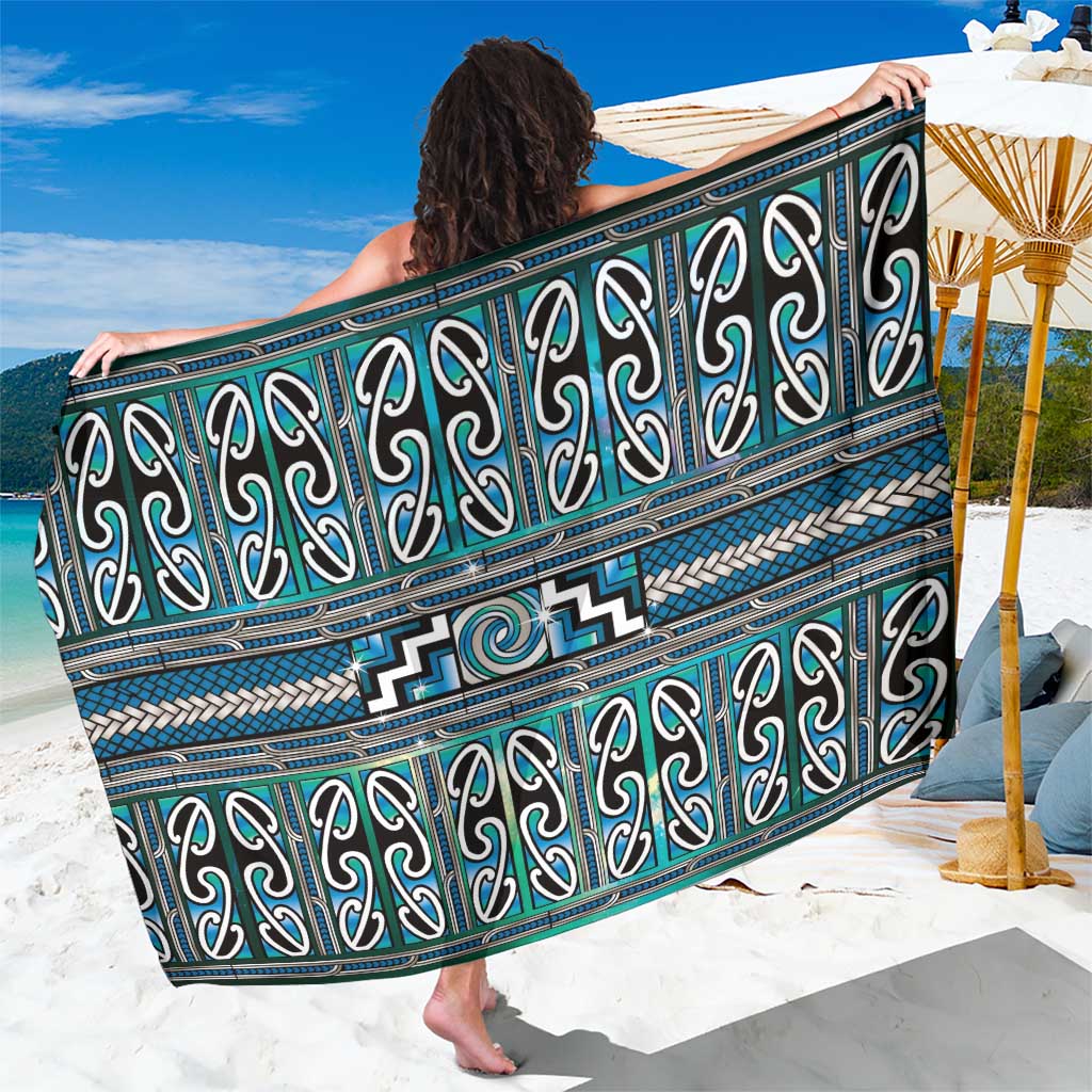 Maori Matariki Sarong Green Galaxy Aesthetic Koru Art LT01 One Size 44 x 66 inches Green - Polynesian Pride