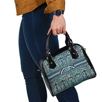 Maori Matariki Shoulder Handbag Green Galaxy Aesthetic Koru Art LT01 - Polynesian Pride