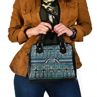 Maori Matariki Shoulder Handbag Green Galaxy Aesthetic Koru Art LT01 - Polynesian Pride