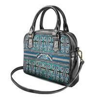 Maori Matariki Shoulder Handbag Green Galaxy Aesthetic Koru Art LT01 - Polynesian Pride
