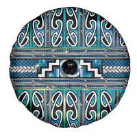 Maori Matariki Spare Tire Cover Green Galaxy Aesthetic Koru Art