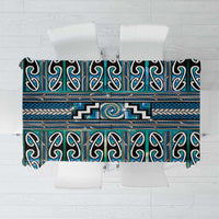 Maori Matariki Tablecloth Green Galaxy Aesthetic Koru Art LT01 Green - Polynesian Pride