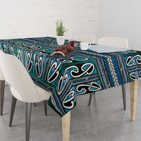 Maori Matariki Tablecloth Green Galaxy Aesthetic Koru Art LT01 - Polynesian Pride