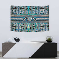 Maori Matariki Tapestry Green Galaxy Aesthetic Koru Art LT01 - Polynesian Pride
