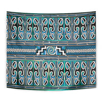 Maori Matariki Tapestry Green Galaxy Aesthetic Koru Art LT01 - Polynesian Pride