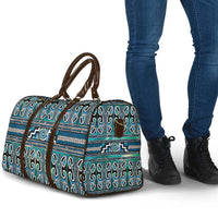 Maori Matariki Travel Bag Green Galaxy Aesthetic Koru Art