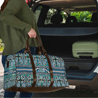 Maori Matariki Travel Bag Green Galaxy Aesthetic Koru Art
