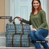 Maori Matariki Travel Bag Green Galaxy Aesthetic Koru Art