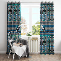 Maori Matariki Window Curtain Green Galaxy Aesthetic Koru Art LT01 - Polynesian Pride