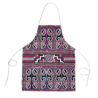Maori Matariki Apron Pink Galaxy Aesthetic Koru Art LT01 Pink - Polynesian Pride