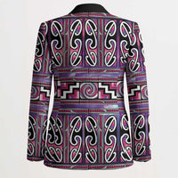 Maori Matariki Blazer Pink Galaxy Aesthetic Koru Art