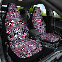 Maori Matariki Car Seat Cover Pink Galaxy Aesthetic Koru Art