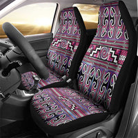 Maori Matariki Car Seat Cover Pink Galaxy Aesthetic Koru Art