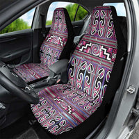 Maori Matariki Car Seat Cover Pink Galaxy Aesthetic Koru Art