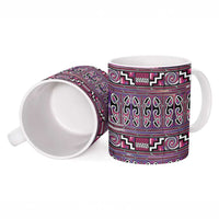 Maori Matariki Ceramic Mug Pink Galaxy Aesthetic Koru Art LT01 - Polynesian Pride