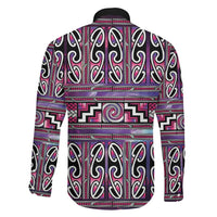 Maori Matariki Family Matching Puletasi and Hawaiian Shirt Pink Galaxy Aesthetic Koru Art LT01 - Polynesian Pride