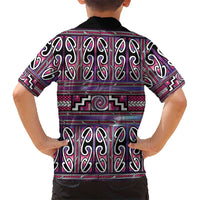 Maori Matariki Hawaiian Shirt Pink Galaxy Aesthetic Koru Art LT01 - Polynesian Pride