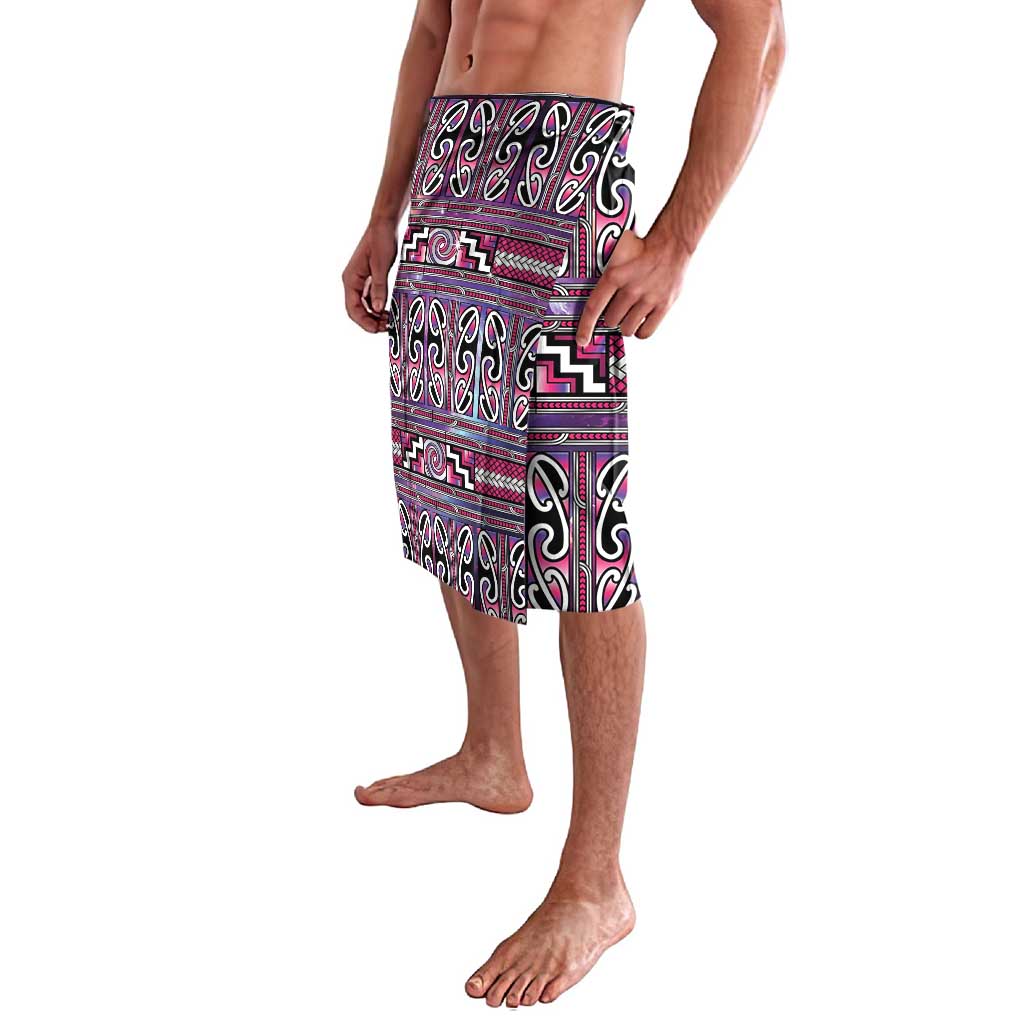 Maori Matariki Lavalava Pink Galaxy Aesthetic Koru Art LT01 - Polynesian Pride