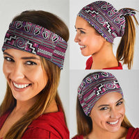 Maori Matariki Neck Gaiter Pink Galaxy Aesthetic Koru Art LT01 - Polynesian Pride