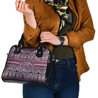 Maori Matariki Shoulder Handbag Pink Galaxy Aesthetic Koru Art LT01 - Polynesian Pride