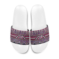 Maori Matariki Slide Sandals Pink Galaxy Aesthetic Koru Art LT01 Pink - Polynesian Pride