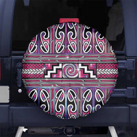 Maori Matariki Spare Tire Cover Pink Galaxy Aesthetic Koru Art