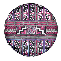 Maori Matariki Spare Tire Cover Pink Galaxy Aesthetic Koru Art