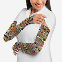 Maori Matariki Arm Sleeves Yellow Galaxy Aesthetic Koru Art LT01 - Polynesian Pride