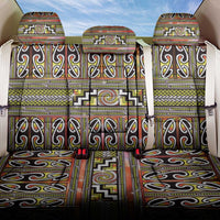 Maori Matariki Back Car Seat Cover Yellow Galaxy Aesthetic Koru Art