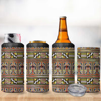 Maori Matariki 4 in 1 Can Cooler Tumbler Yellow Galaxy Aesthetic Koru Art LT01 - Polynesian Pride