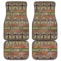 Maori Matariki Car Mats Yellow Galaxy Aesthetic Koru Art
