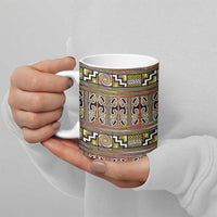 Maori Matariki Ceramic Mug Yellow Galaxy Aesthetic Koru Art LT01 - Polynesian Pride