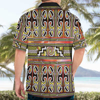 Maori Matariki Hawaiian Shirt Yellow Galaxy Aesthetic Koru Art