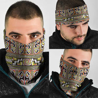 Maori Matariki Neck Gaiter Yellow Galaxy Aesthetic Koru Art LT01 - Polynesian Pride
