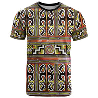 Maori Matariki T Shirt Yellow Galaxy Aesthetic Koru Art LT01 Yellow - Polynesian Pride