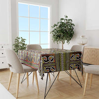 Maori Matariki Tablecloth Yellow Galaxy Aesthetic Koru Art